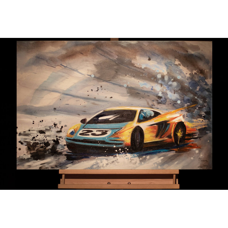 Hand -painted tunnel view acrylic painting