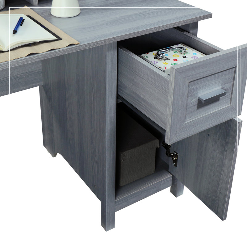 Bureau avec bahut Eldred, Gris