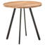 Pine Lake Mango Round Wood Top Dining Table with Iron Base