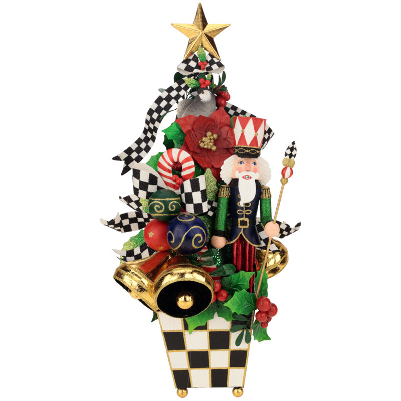 Christmas Tree In Square Planter - 22 Inches