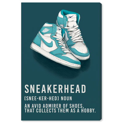 Impression sur toile Madilyn Aqua Sneakerhead par Wynwood Studio