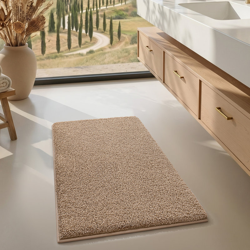 Tapis de bain antidérapant super absorbant, Simple - L 36 po x l 24 po, Kaki
