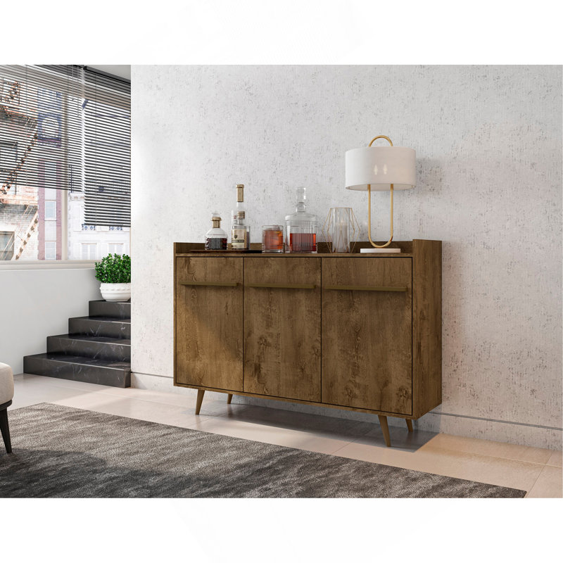 Buffet en brun rustique