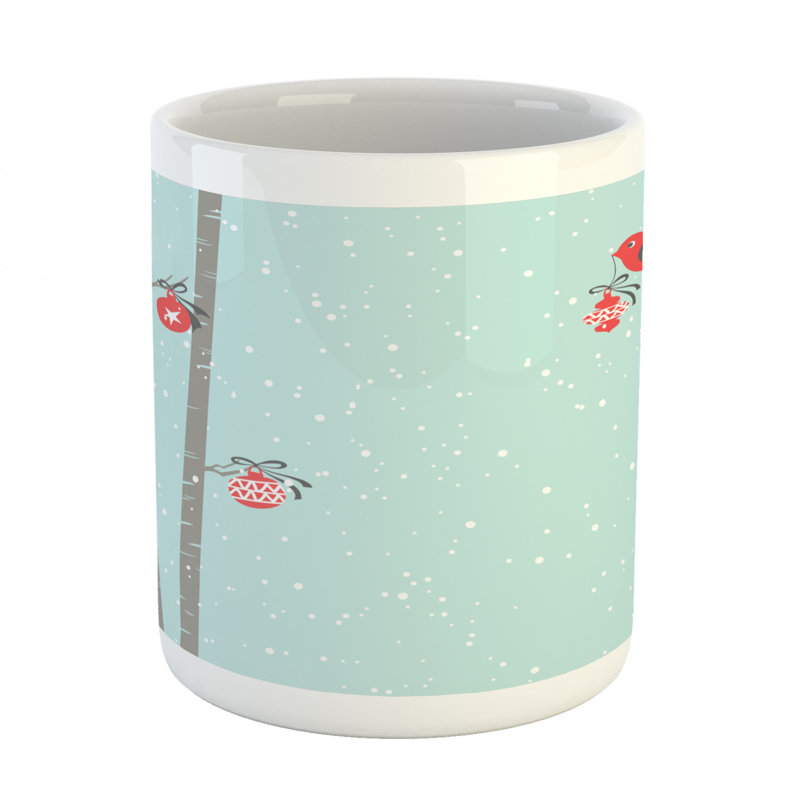 Grande tasse à café oiseaux