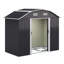 Catalaya 7.4 ft. W x 4 ft. D Metal Curved Storage Shed-1113151