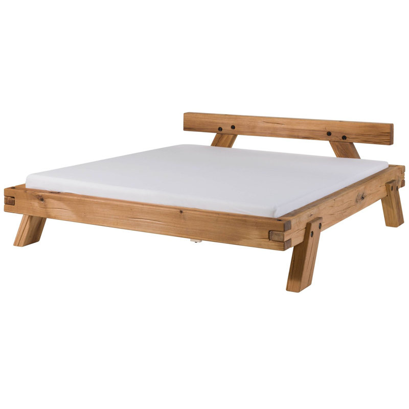 Bergen Solid Wood Bed, European Double (140 x 200 cm)