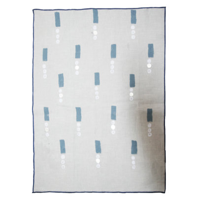 Serviette de cuisine - Bleu, blanc, naturel