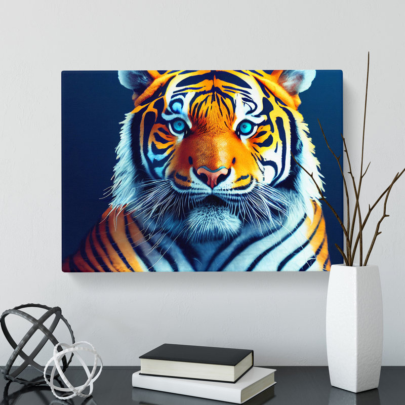 A Majestic Tiger - Wrapped Canvas, 35cm H x 50cm W x 3cm D