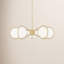 Lustre géométrique à 5 lumières à intensité variable