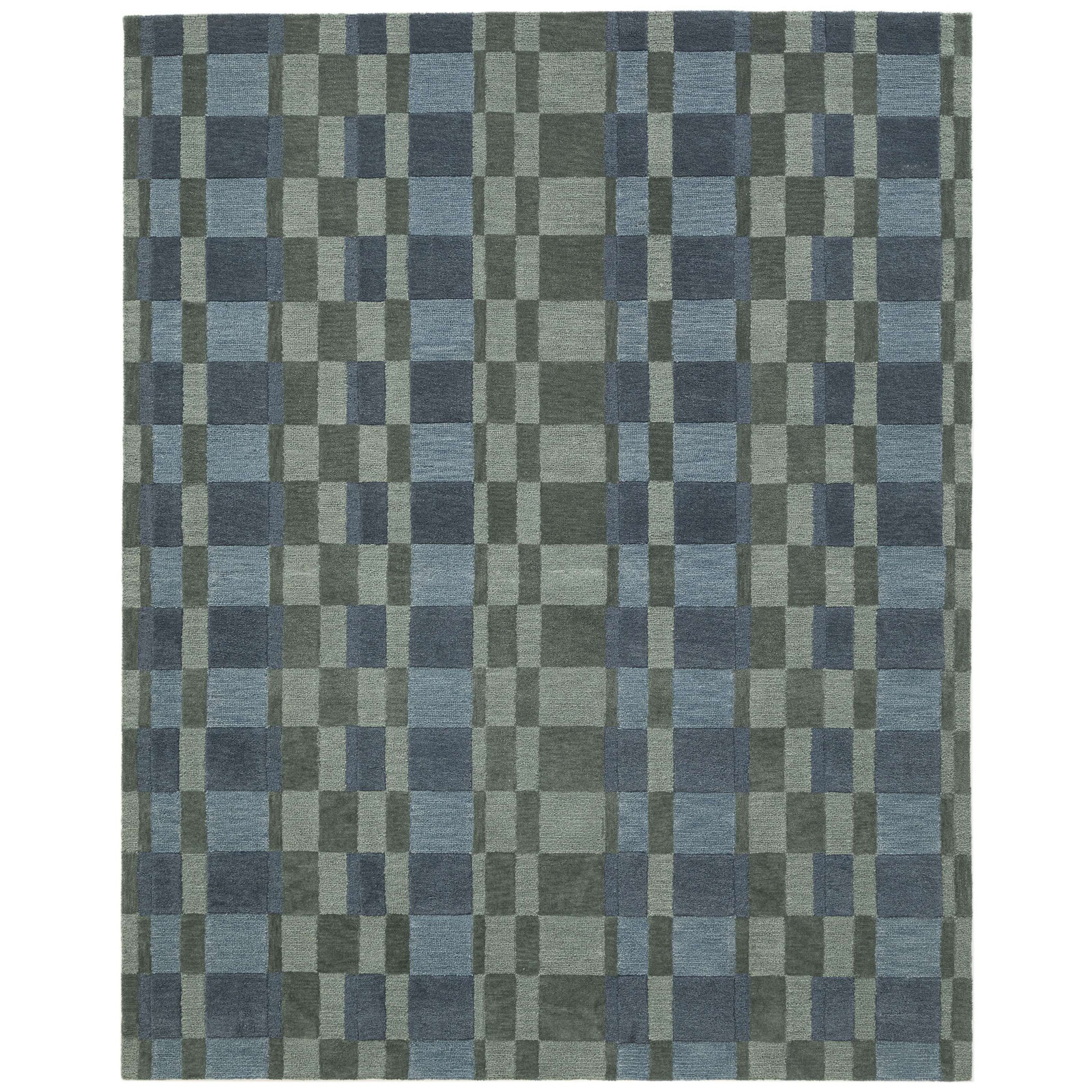 Gemo Hand Tufted Wool Indoor Rug, Rectangle 2' x 3'