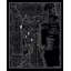 « chicago 1985 rétro map », impression sur toile tendue Classic-17329745