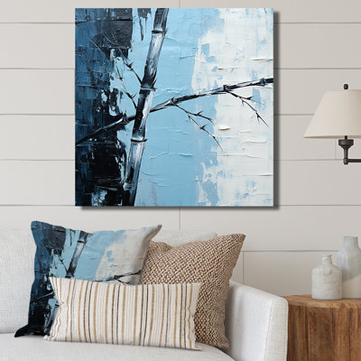 Art mural sur toile Serenity In Wild Blue Bamboo IV - Bamboo_106642