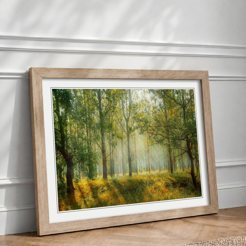 Single Picture Frame Print, Oak