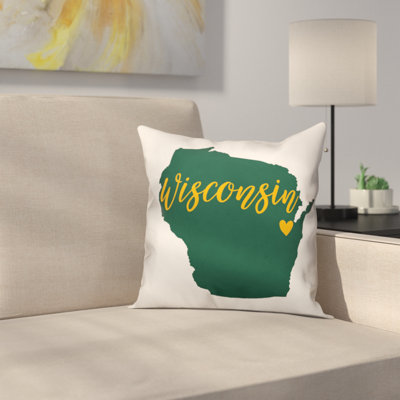 Coussin de lit fierté wisconsin
