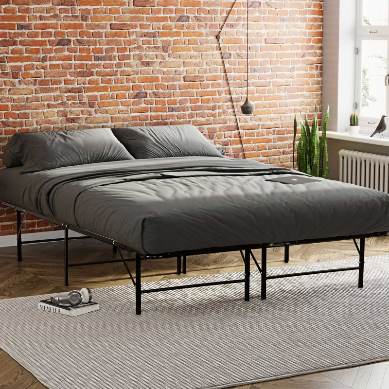 Base de lit plateforme en métal - Base de lit matelas, Lit double