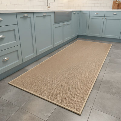 Brown, 20.1 X 70.1 Inch Kitchen Floor Mat, Washable, Non-Slip, Absorbent, Durable Rug Mat Specifically Designed For Kitchen Sink Areas.