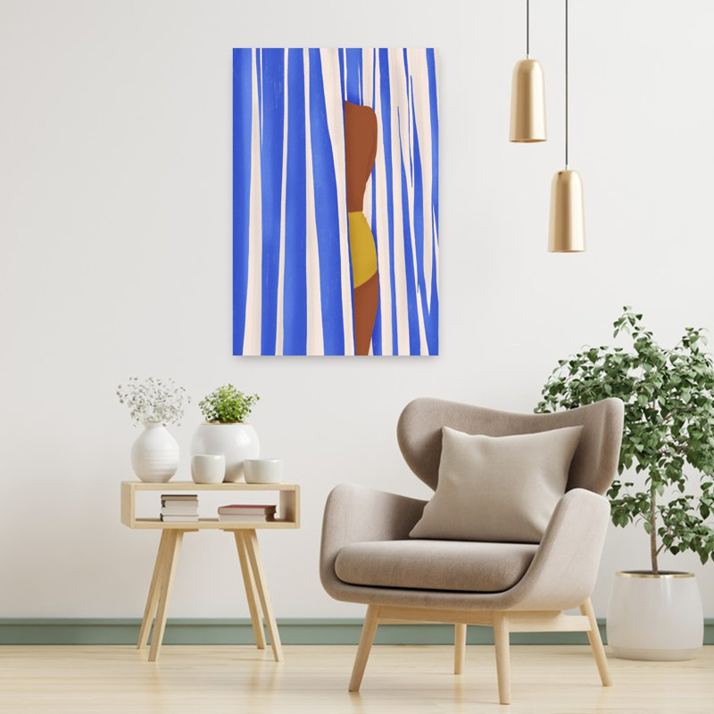 Art contemporain, art côtier abstrait, H 36 po x l 24 po
