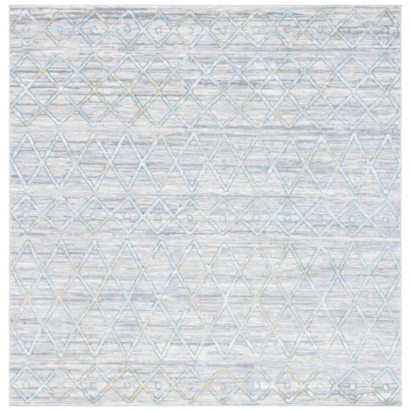 Lagoon Performance Southwestern Rug, Square 6'7"