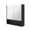  Armoire de salle de bain à miroir avec rangement ouvert Jaspe 24 po - Wengé-279021384