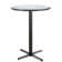 30" L Round Solid Wood Breakroom Table and Chair Set