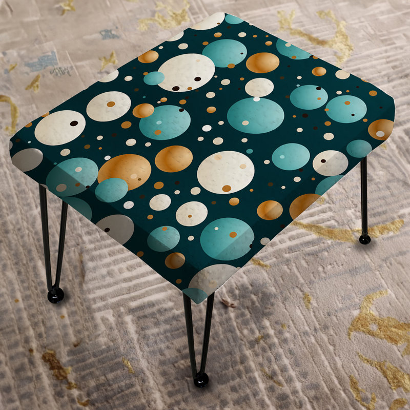 Classic Elegance Motif à pois - Repose-pieds rectangulaire à pois