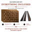 Ensemble de dosseret Savannah 18 po x 24 po - 5 tuiles, 2 garnitures en J et 1 garniture d'angle intérieure-129681275