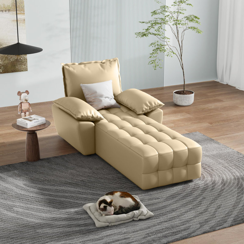 Méridienne en cuir Meliz pour canapé modulaire réversible Meliz
