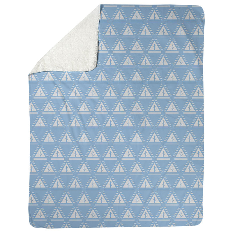 Couverture polaire minimal trees, l 60 po x L 80 po, Sarcelle clair