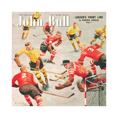 1949 John Bull Magazine Cover 1 Piece Wrapped Canvas Painting