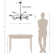 Klotilda 12 - Light Dimmable Modern Linear Sputnik Chandelier