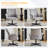 28.5“ W Velvet Dovetail Swivel Office Chair-282804784
