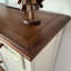 Banc de rangement blanc pour chaussures en bois massif