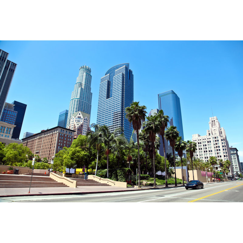 Los Angeles Downtown by Egdigital - Wrapped Canvas Print, 51cm H x 76cm W