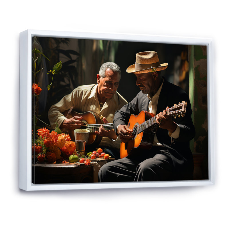 Cuba Tropical Rhythms I - impression, Cadre flottant blanc, H 30 po x l 40 po x P 1,5 po