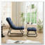 Chaise longue d'extérieur avec repose-pieds pour patio-1226685949