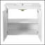 Meuble-lavabo blanc antique de 36 pouces avec lavabo en céramique et armoire de rangement spacieuse pour une organisation élégante-1507327267