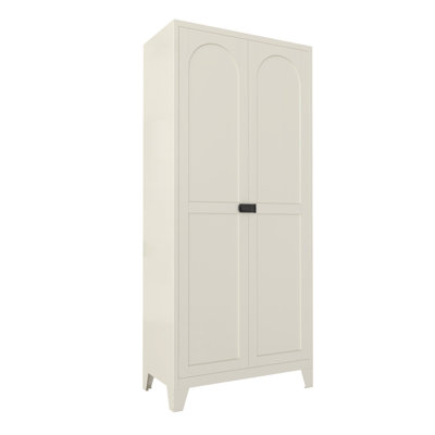 Armoire de rangement en métal avec portes et tablettes réglables
