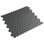 Metropolis 1" Hex Unglazed Black 10-1/4" x 12" Porcelain Mosaic Floor and Wall Tile