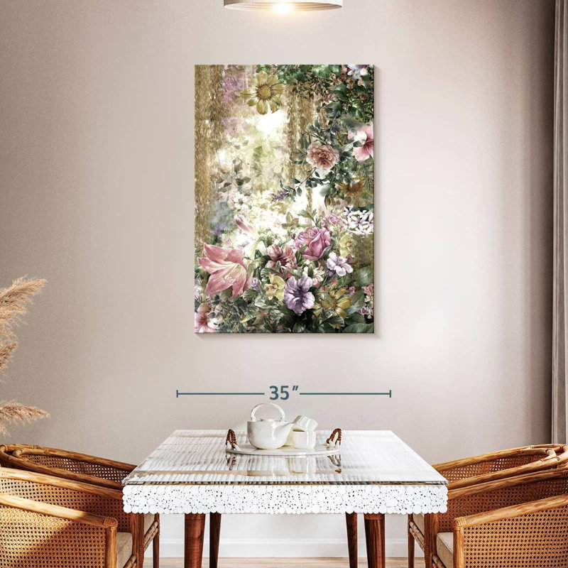 Harnek Abstract Spring Flowers, 45" H x 30" W