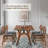 Solid Wood Base Dining Table