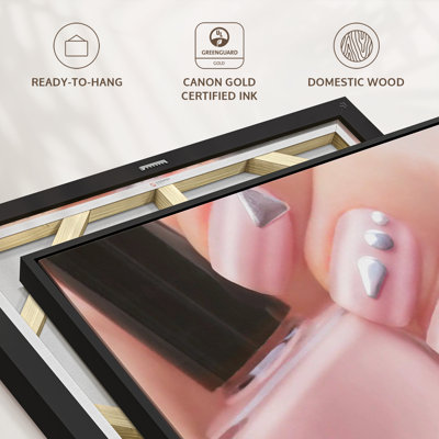 " Pretty Pink Nails Wall Art "