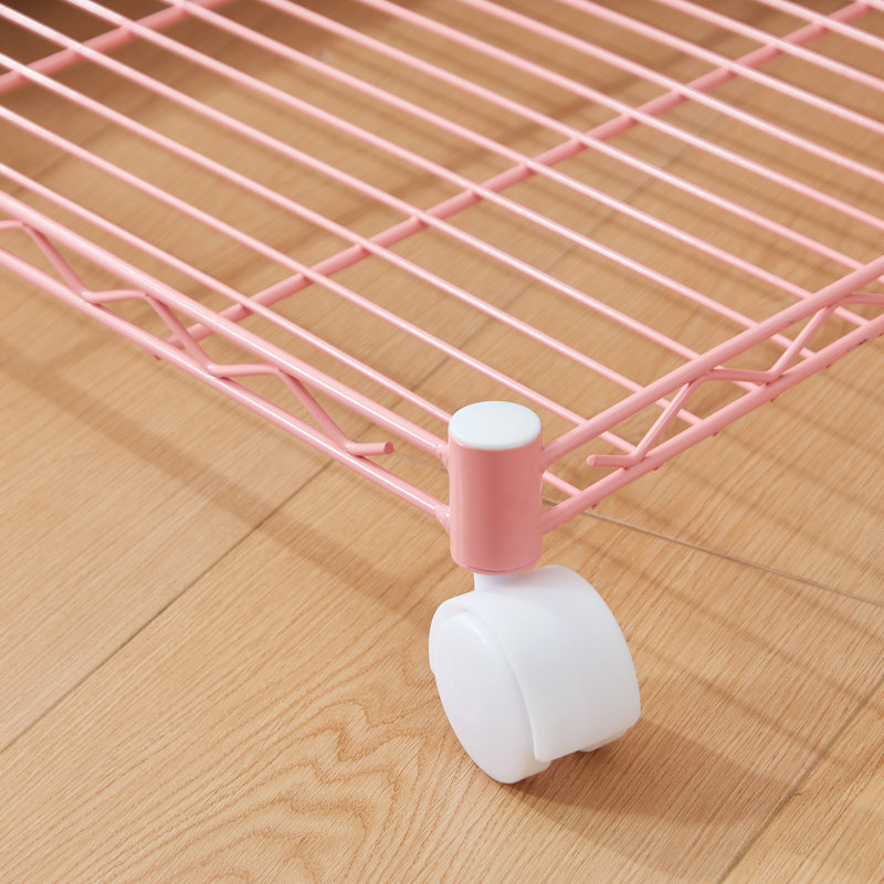 Rangement sous le lit en métal Suprima, Rose