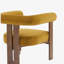 Chaise d'appoint moderne rembourrée avec accoudoirs ronds-125576066