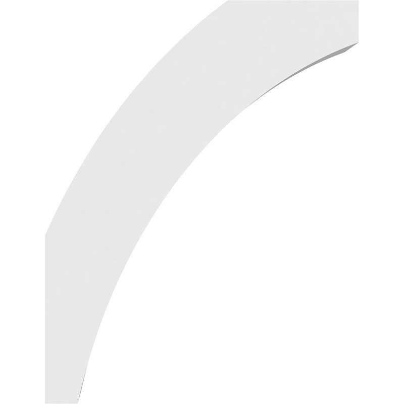 5"W x 14"D x 18"H Standard Thorton Architectural Grade PVC Knee Brace, 18"H x 5"W x 14"D