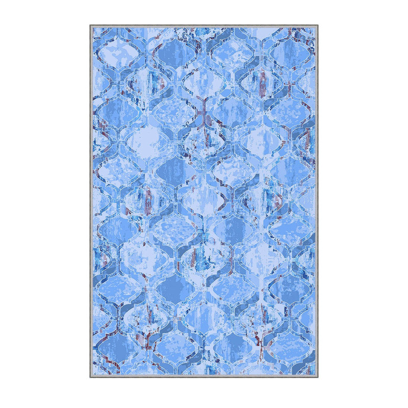 Antibacterial Hall Carpet, 3D Digital Printed, 3.3 x 4.9 ft | 100% Polyester, 0.3 in Pile Height, Non-Slip Underside, Machine Washable, Durable & Easy Care | Perfect for Living Room, Entryway & Home Décor