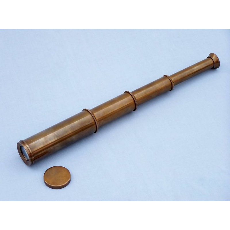 Télescope décoratif capitaines Southhampton, Laiton antique