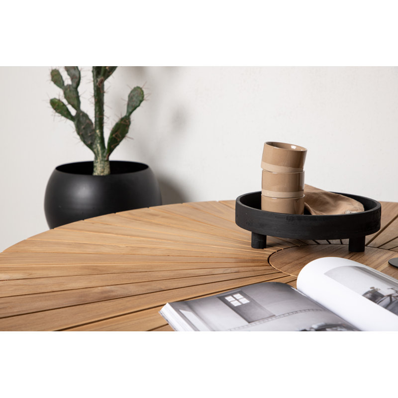 Anoki Round Extendable Outdoor , 140cm cm W 140cm cm D, Black