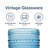 6 Piece Blue Hobnail Drinking Glass Set