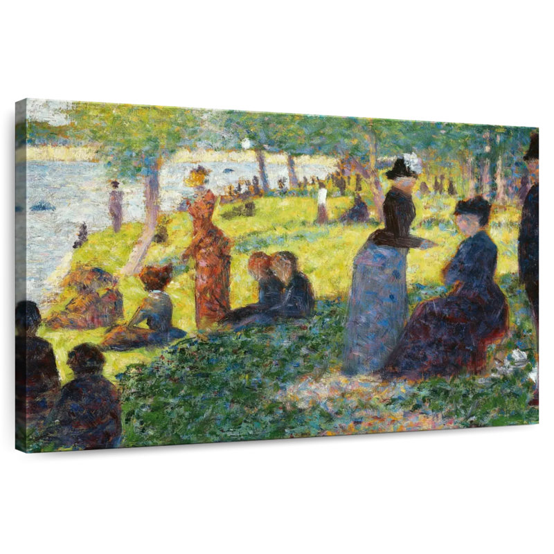Esquisse à l'huile de Leisha pour La Grande Jatte, 1884, H 8 po x l 12 po