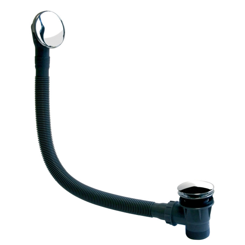10cm Chain and Stopper Waste Bath With Overflow